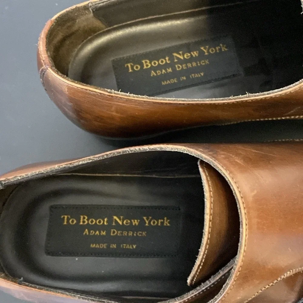To Boot New York By Adam Derrick Mens Oxford Shoes Brown Monk size 10